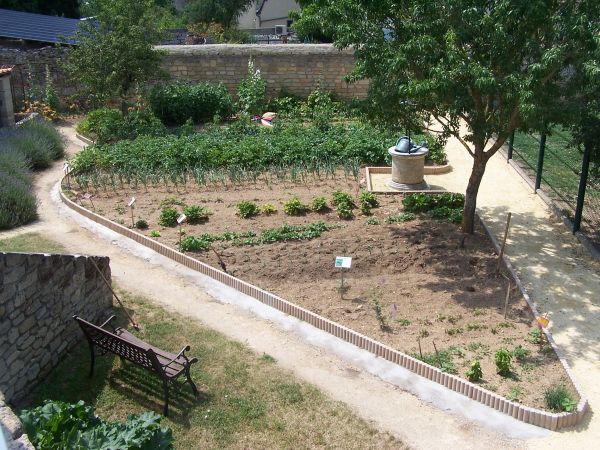 le jardin potager : Potager à l'ancienne d'une ferme d'Antan en Anjou